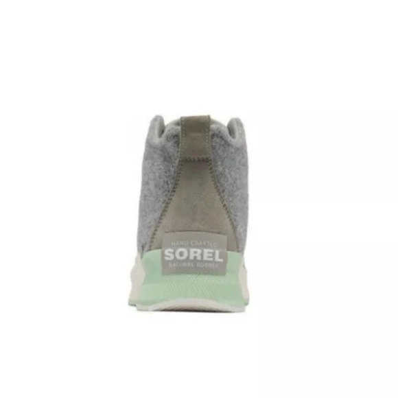 New Sorel Womens Out N About III Gray Waterproof Rain Boots Shoes - Picture 4 of 14